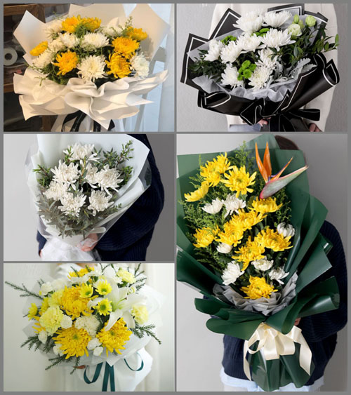 河南焦作马村区待王街道白事花束代送